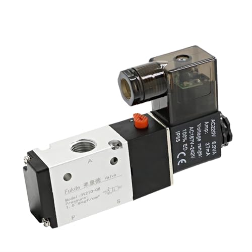 Colector de electroválvula neumática 3V210-08 resistente AC220V con base de aluminio 8