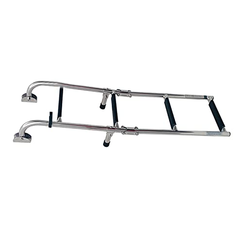 Escalera plegable para piscina con 4 peldaños de acero inox miniatura 4