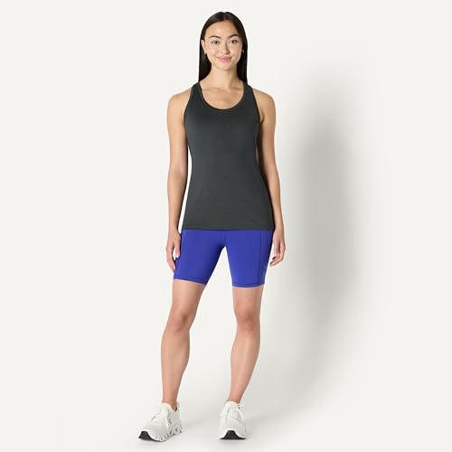 Image of Amazon Essentials Women's Active Quick Dry Tech Stretch Racerback Scoop Neck Tank Top, Multipacks