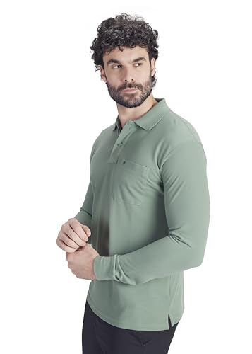 Image of PRORIDERS Men's Cotton-Rich Full-Sleeve Polo T-Shirt with Pocket Premium Pique Fabric Casual & Stylish