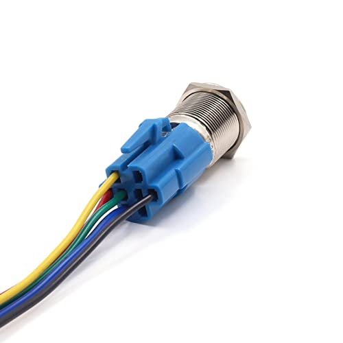 YnGia Momentary Push Button Switch 12V 19mm Car Ignition Starter Switch ...