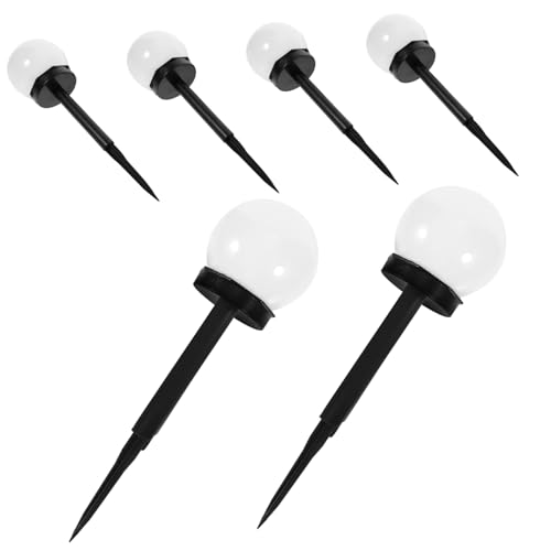 balacoo 6Pcs Solar Lawn Lights Landscape Lighting Tool for Outdoor Use Warm Light Durable Design for Gardens Yards Walkways and Parks