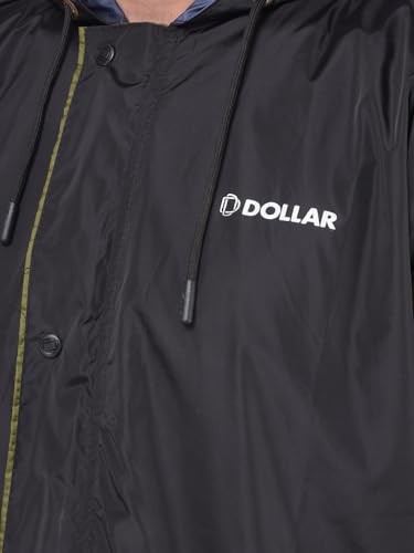 Image of Dollar Rainguard Men's Reversible Full Sleeve Solid Raincoat Set With Adjustable Hood and Pocket