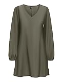 Only, Kurzes Kleid, Jungendliche, Normal geschnitten, V-Ausschnitt, Langarm