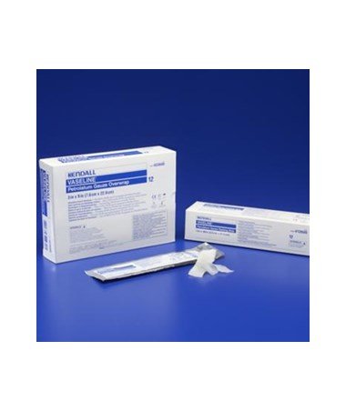 Covidien 8884412600 Vaseline Petrolatum Gauze Strip, 1" x 36" Size (Pack of 72)
