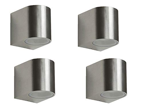 Ranex 5000.466-4 - Juego de 4 lámparas de pared (SMD-LED, metal, 160 lm, IP44, luz baja)