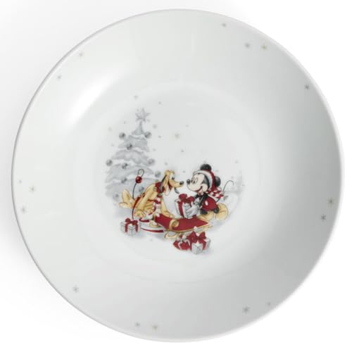 Fyrklövern Disney Winter-Kollektion tiefer Teller 22cm aus Porzellan...