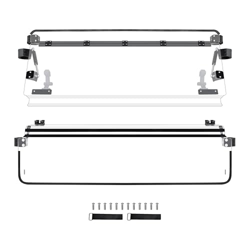 POKIAUTO 3-IN-1 Flip Up Windshield for Polaris Ranger 500 2026 Accessories by POKIAUTO - Used condition - Image 2
