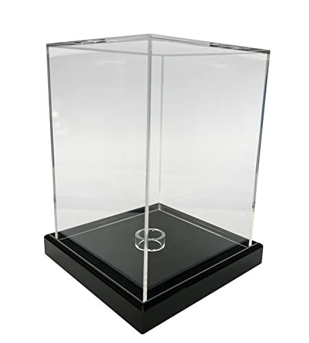 LL-Golf Universal acrílico Vitrina 12x12x17 cm/Showcase/Display Case/Vitrina con Terciopelo Negro por Ejemplo para Joyas, Figura cabezón, Figuras, Modelos, Minerales, Piedras, Medalla, Moneda Cover