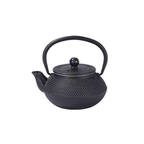 Hrzisda IHクッキングヒーター対応、直火加熱対応の鉄瓶。鉄器、鋳物、茶道具、鉄分補給、伝統工芸品。オフィス、厨房、茶室、飲食店などに最適な、茶漉し付きのカボチャ型鉄瓶。鉄分補給、直火、健康、お土産、デモンストレーションなど、様々な用途でご利用いただ