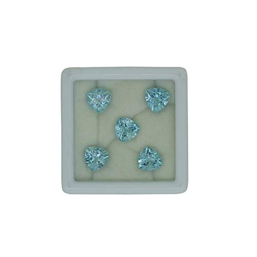 Topaze bleue triangle 8 mm pour créer vos bijoux d'été élégants