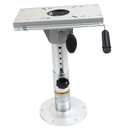 MagiDeal Boat Seat Base,Boat Seat Mount Base,Manual,Adjustable,Sturdy,Heavy Duty Professional High Durability Boat Seat Pedestal Slide