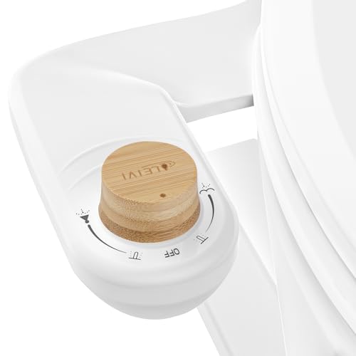 LEIVI Bidet Attachment for Toilet, Ultra-Slim Bidets for Existing Toilets with Dual Nozzle, Hygienic Toilet Bidet, Fresh Cold Water Sprayer, Adjustable Water Pressure