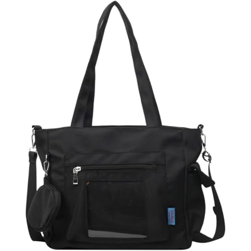 Multi-Purpose Ita Bag with Detachable Purse Crossbody Messenger Tote Bag Purse Kawaii Anime Pin Display Bag for Cosplay