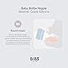 BIBS Bottle Nipple 2-Pack. Anti-Colic. Extra Nipples for BIBS Baby Bottles. Round Nipple. - Silicone, Medium Flow