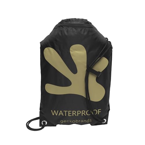 Image of geckobrands Embark 10L Drawstring Backpack - Waterproof, Lightweight Dry Bag for Beach, Hiking, and Light Water Activities