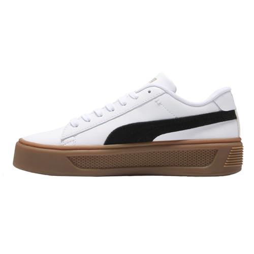 PUMA Womens Smash Platform V3 Mono Twist Lace Up Sneakers Shoes Casual - White - Size 9.5 M