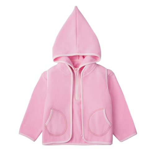 Kids Boys & Girls Two-Piece-Set Soft Fleece Hoodie with long sleeves and Vest2
