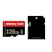 Micro Memory Card 128GB with Adapter, C10/U1/UHS-I/A1 TransFlash Card, TF Card for Camera, Smartphone, Tablet, Drone (Red 128GB)