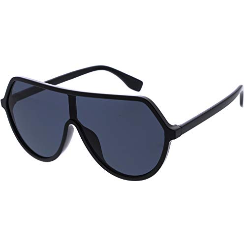 zeroUV - Oversized Contemporary Fashion Geometric Shield Sunglasses 63mm2