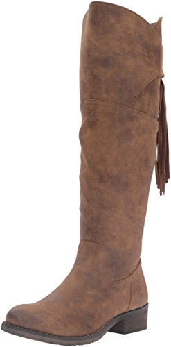 Very Volatile Women's Geneva Riding Boot, Tan, 7 B US
