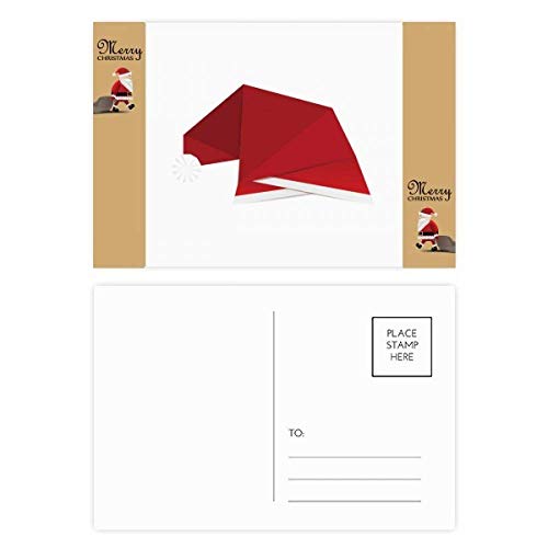 Cartes postales de remerciement avec chapeau de Noël pour partager vos souvenirs de réveillon