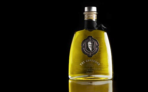 The Governor Premium Extra Virgin Olive Oil - Unfiltered, Cold-Pressed, Single Origin Lianolia - Peppery, Robust, Floral, Fruity Notes - Rich in Natural Polyphenols, Oleocanthal, Antioxidants, 500ml
