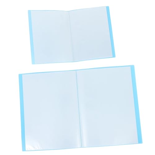 Housoutil 2Pcs Diamond Art Storage Book Display Albums for Organized Diamond Drawings Flexible Page Addition for Classroom Home Use