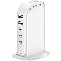 white usb c charging station