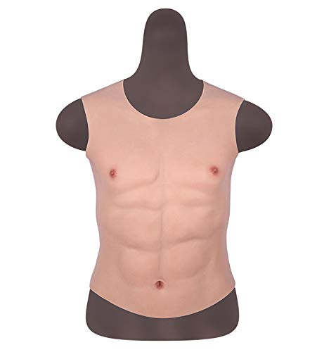 Amazon.co.jp: Abusun シリコーン 5代目 筋肉服 偽筋肉 偽腹筋