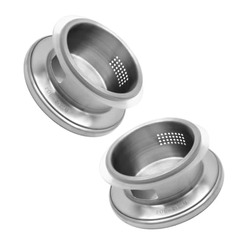BAZEITFLOW 2 piezas Tapas Prácticas para Jarra de Agua Fría y Caliente Cubiertas de Acero Inoxidable con Orificios para Infusiones de Unidades Resistentes al Calor y Polvo para Uso Doméstico