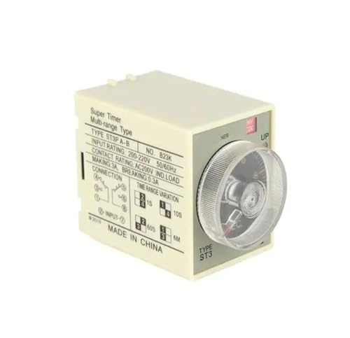 Relé de retardo de corriente JSZ3 temporizador industrial ST3PA 24V con dial regulable