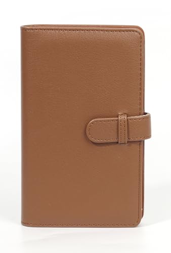 Image of 108 Pockets Photo Album for 3x2 inch Instax Mini Films - Fits Fujifilm Instax Mini 13, 12, Evo, 7s, 8, 25, 50s, 90, Pringo 231, Polaroid PIC-300P, Z2300, Instax SP-1 - Portable Film Storage Book (Brown)