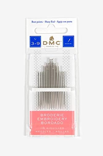 DMC 1765-3/9 Embroidery Hand Needles, 15-Pack, Size 3/9