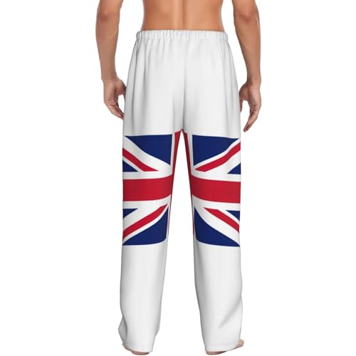 British flag print Pajama Pants Men PJS Pants Mens Pajama Pant Elastic Waistband Sleep Pajama Pant Sleepwear3