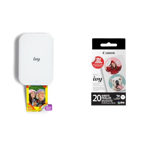 Canon IVY 2 Mini Photo Printer with ZINK 2x3" Stickers
