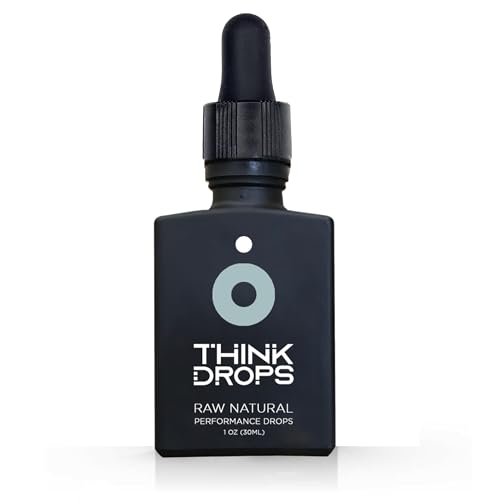 DROP FX Think Drops - Fast-Absorbing L-Theanine & Ashwagandha Liquid Focus Supplement Natural Nootropic for Enhanced Memory & Cognitive Function