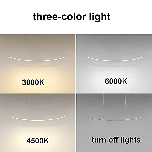 Lámparas de suspensión de iluminación decorativa para comedor con luces LED modernas 5