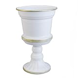 WEIDUOFUN Creative Classic Urn Planter Pedestal Urn Planter Flower Vase Bowl -7.87 ”Tall and 3.54” D