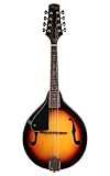 Stagg M20 Left-Handed 8-String Bluegrass Mandolin with Adjustable Bridge - Violinburst