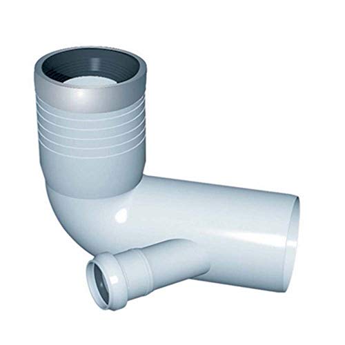 Curva Wc Prolungata 1 Attacco Con Guarnizione E Tappo D. 90 116 50 Dx Destra
