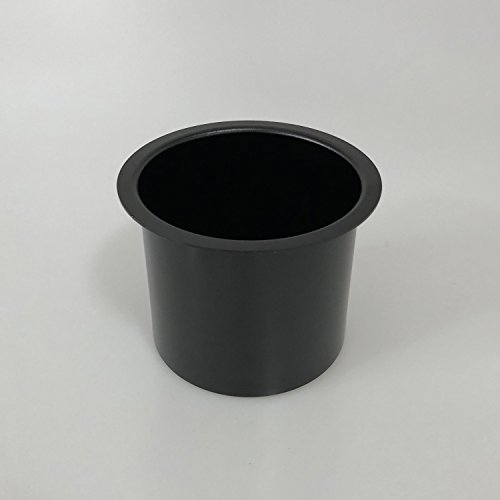 Yuanhe Aluminum Jumbo Cup Holder - 10 Pack Black Poker Table Cup Holder Insert for Casino Game Table Sofa Boats Pontoon Marine Bench Desk RV Cars & Trucks