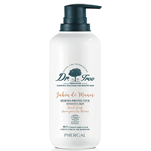 Dr. Tree | Bio Dermo Schützende Flüssigseife für Empfindliche Haut | Vegane Kosmetik | Reinigt und Stellt die Hautbarriere Wieder her | 99,7% Natürliche Inhaltsstoffe | 400ml Cover