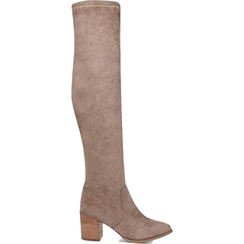 Dolce Vita Women's Trude Over-The-Knee Boot, Taupe, 6.5 #TOP1