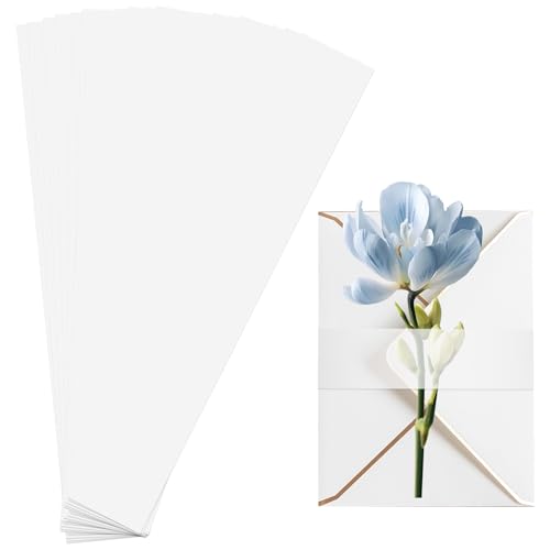 Bandeau vellum invitation mariage par 100 pour cartes 13x18cm