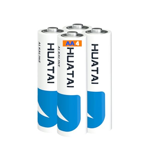 Huatai AA Batteries 4 Pack, 1.5V Alkaline Batteries, Long-Lasting Alkaline Power for All Your Devices, Non-Rechargeable