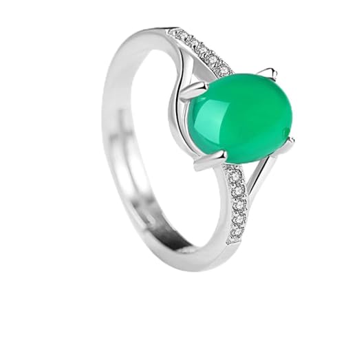 Bague agate coupe ovale de prestige et anneaux de bijoux de luxe pour femme