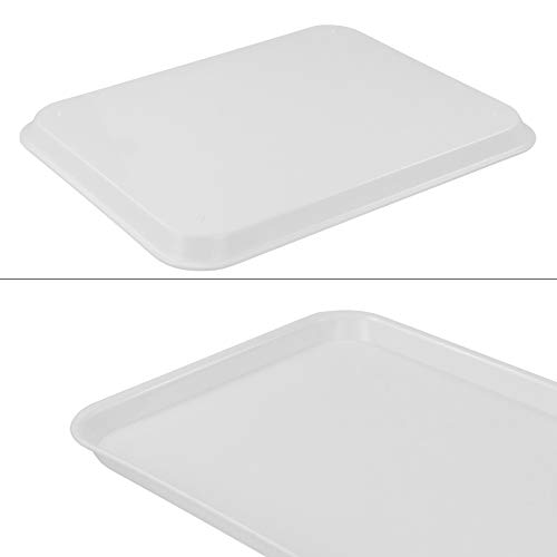 Jekiyo White Serving Trays, Fast Food Tray For Restaurant, Home (6 Packs) #TOP4
