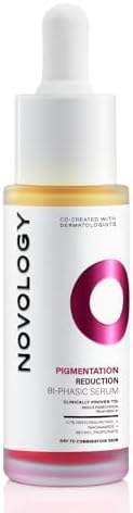 Novology Bi-Phasic Serum for Hyperpigmentation, Dark Spots, Blemishes, Uneven Skin Tone & Acne Marks, With Nacinamide and Pro Retinol, Dry to Combination Skin, Clinically Proven, Dermat Tested - 28ml
