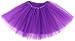 Simplicity Little Girls Layered Tulle Tutu Princess Ballet Skirt, Purple